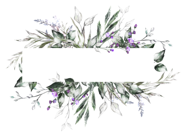 Акварельные цветочные рамки