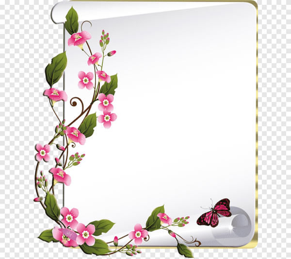 Рамка из цветов для текста