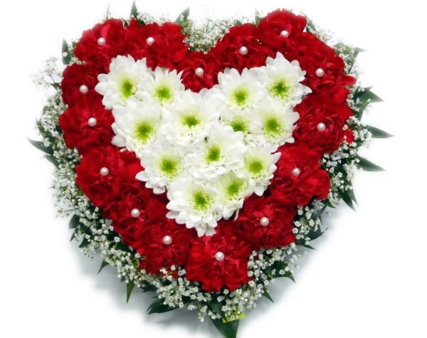 Сердце из роз