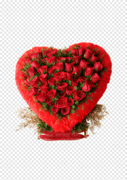 Сердце из роз