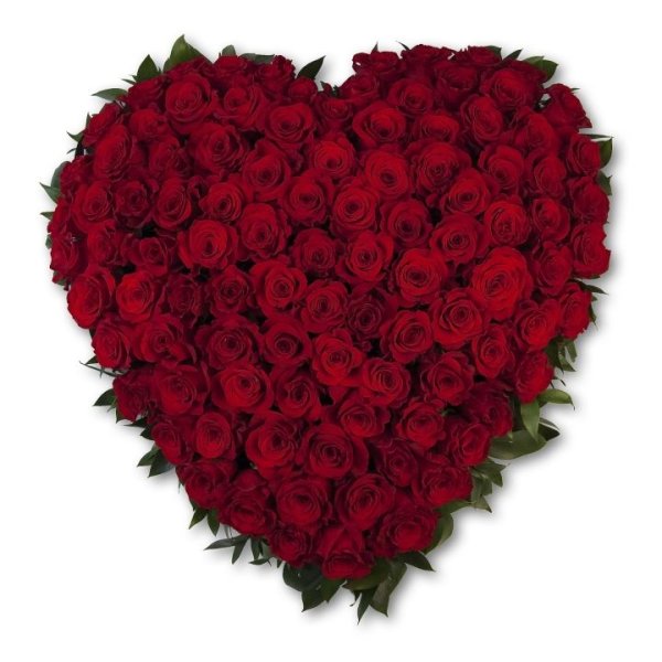 Сердце из цветов