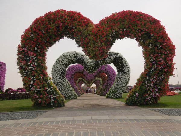 Букет в виде сердца