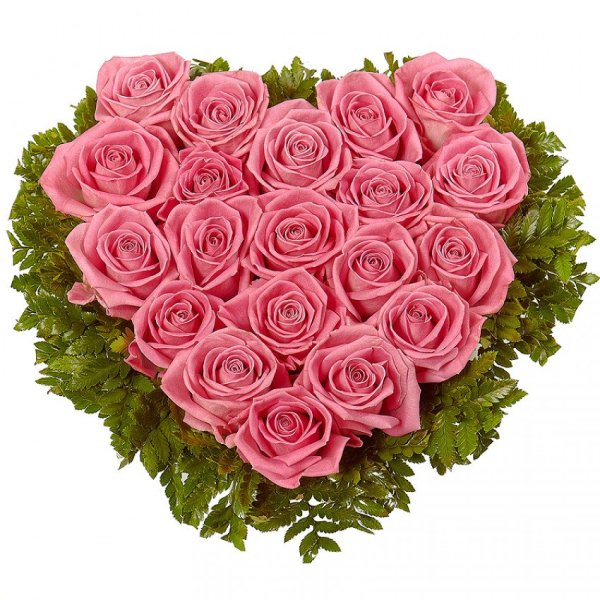 Сердце из цветов