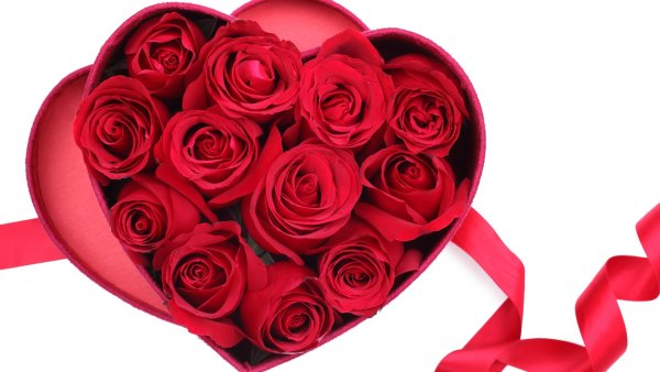 Сердце из роз