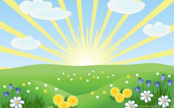 Полянка на белом фоне