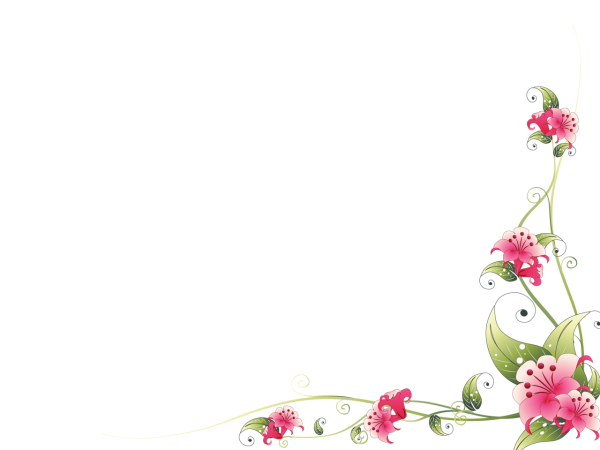 Цветочная рамка уголок