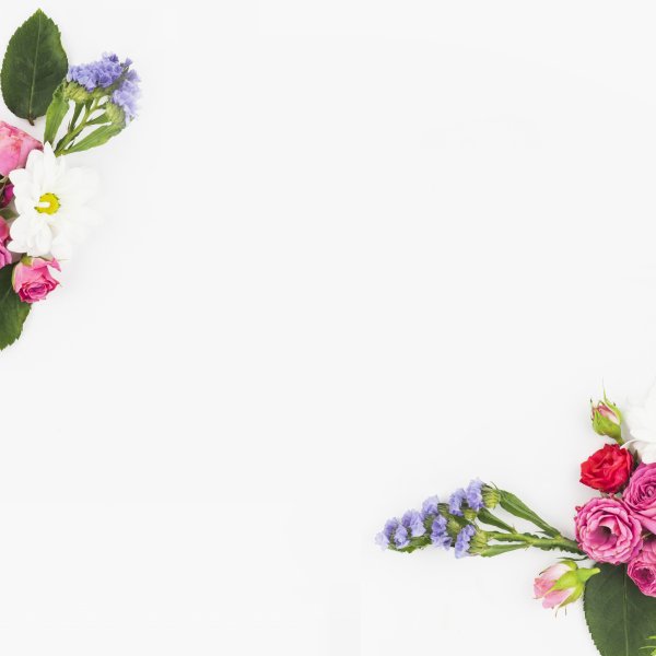 Цветочные рамки для визиток