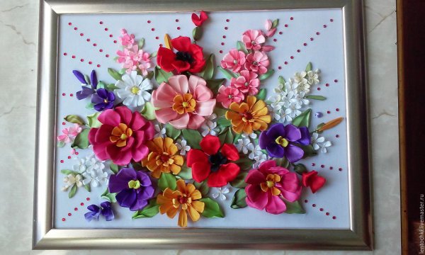 Панно красивые цветы