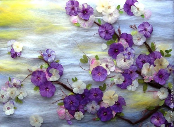 Живопись в сиреневых тонах