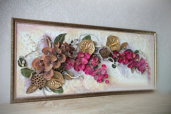 Панно с цветами