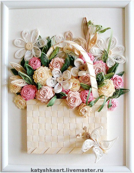 Панно из цветов