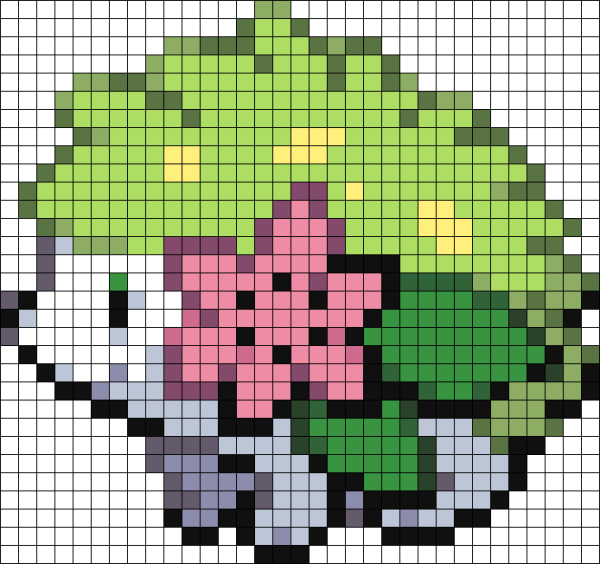 Цветочек по клеткам