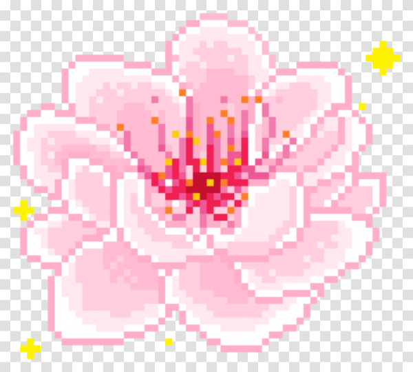 Пиксельные цветы