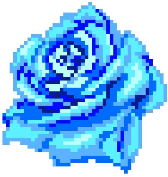 Цветы из пикселей