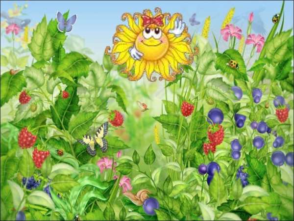 Сказочная Поляна с цветами