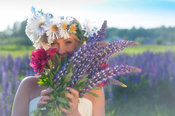 Девушка лето