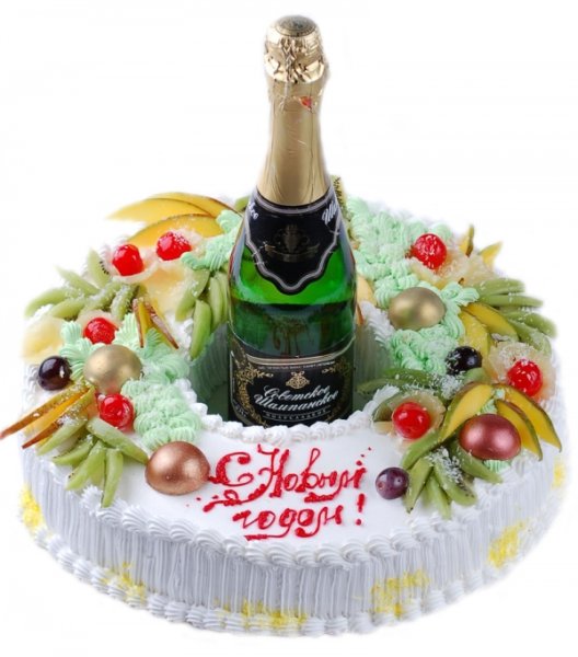 Торт и шампанское