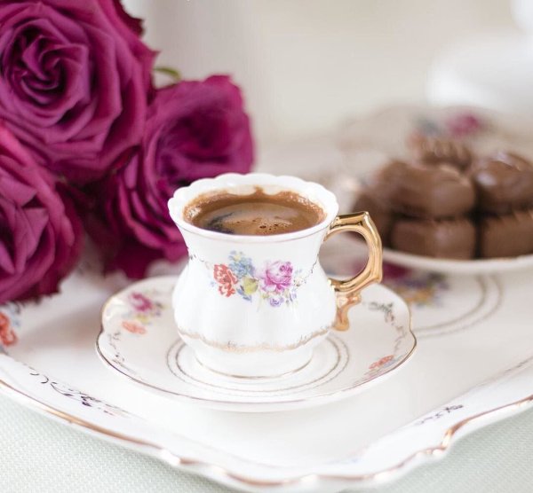 Чай кофе цветы