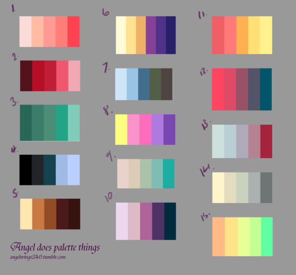 Сочетание цветов таблица