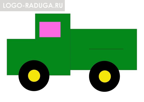 Аппликация грузовик