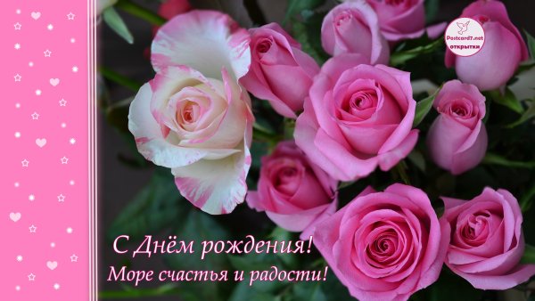 Открытки с днём рождения розы