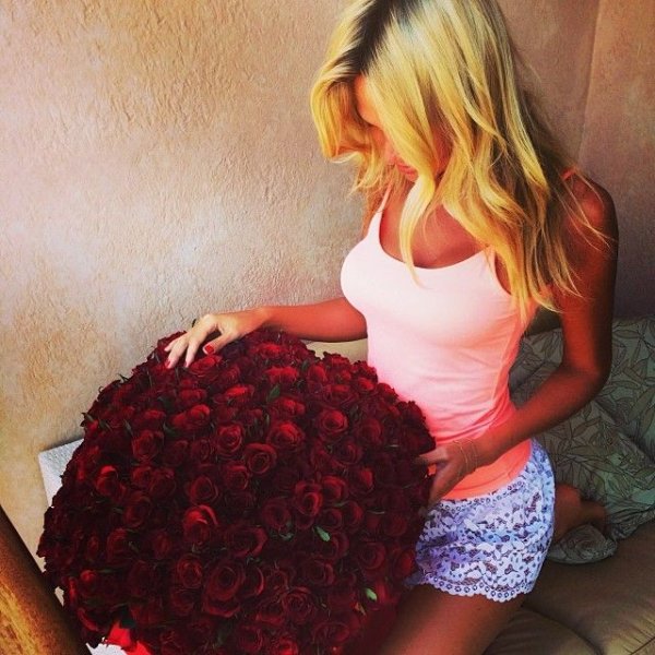 Букет блондинка