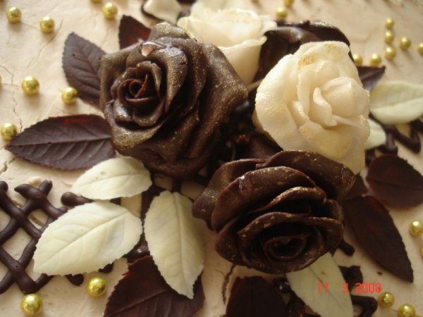 Шоколадные цветы