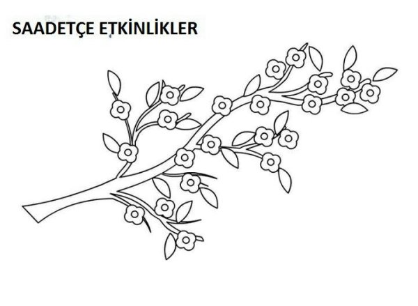 Ветки для раскрашивания детям