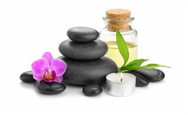 Цветы на массажном столе