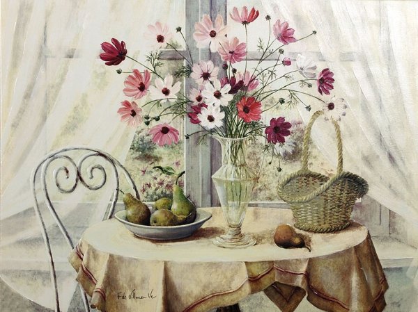 Винтажные букеты в вазах