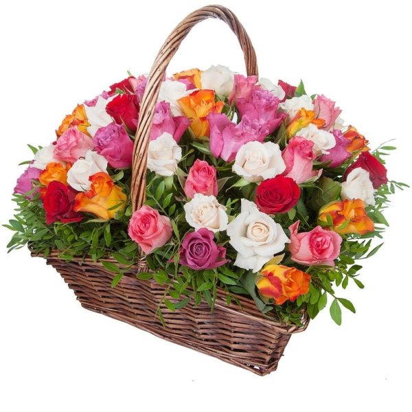Красивая корзина цветов