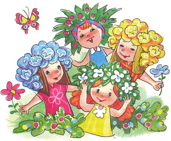 Венок из цветов хоровод