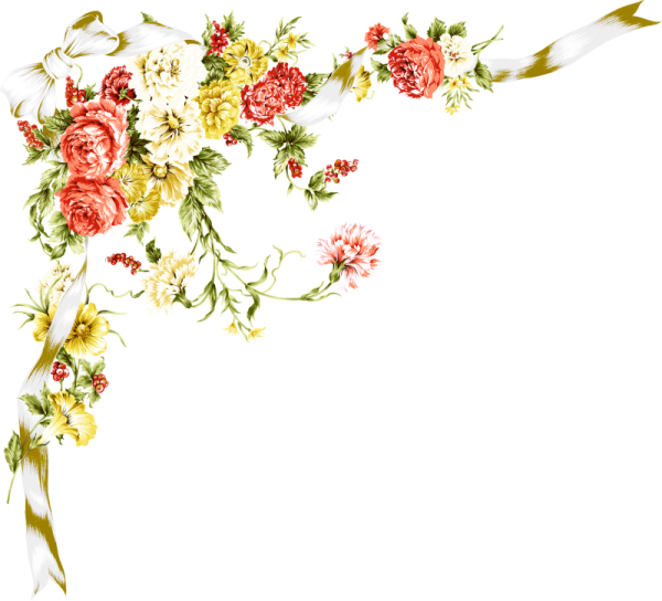 Обрамление из цветов