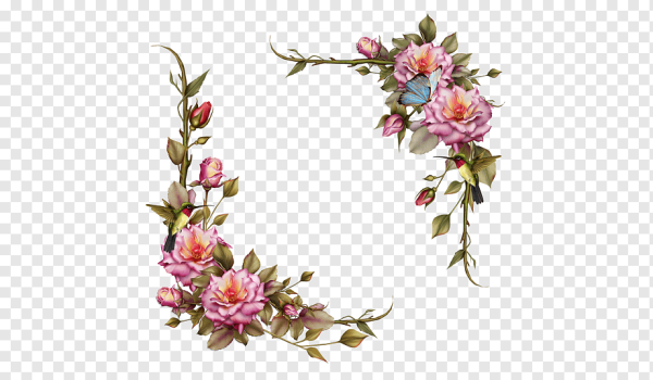 Обрамление из цветов