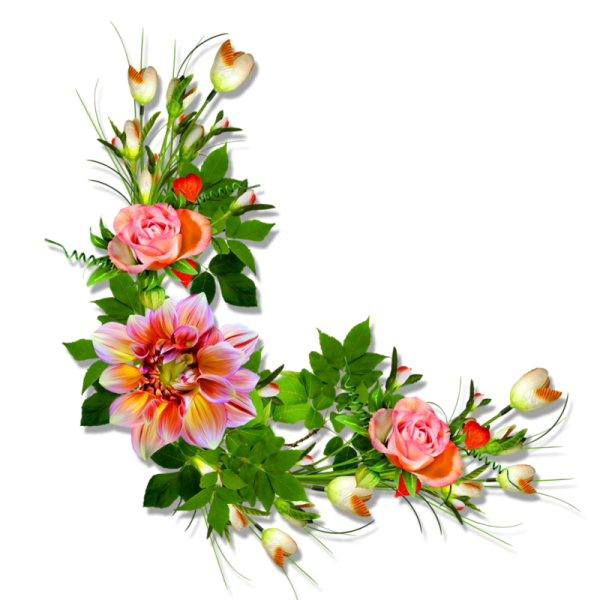 Обрамление из цветов