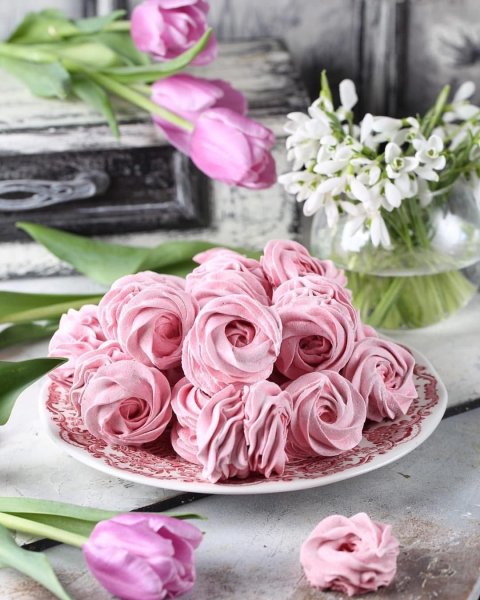 Чай с зефирками