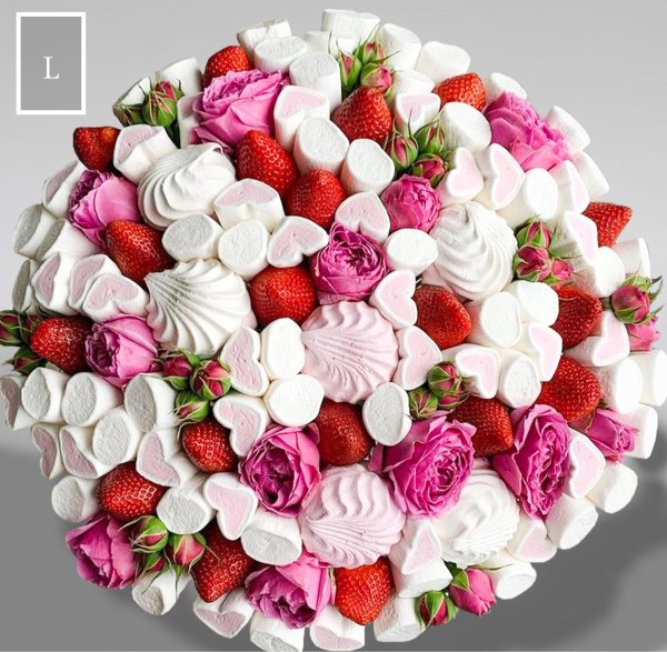 Зефирные розы букет