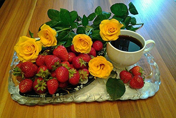 Букет из фруктов с добрым утром