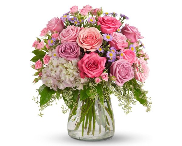 Розовые розы