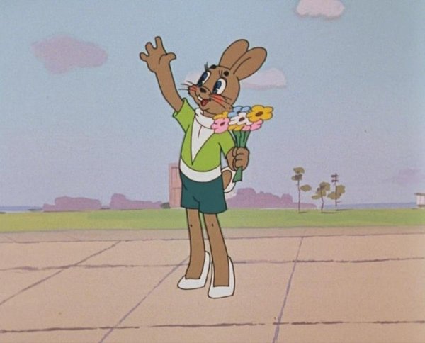 Волк с цветами