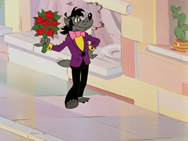 Заяц ну погоди на прозрачном фоне