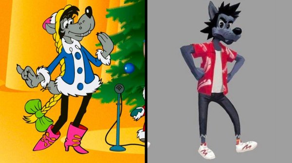 Волк выкуривает зайца