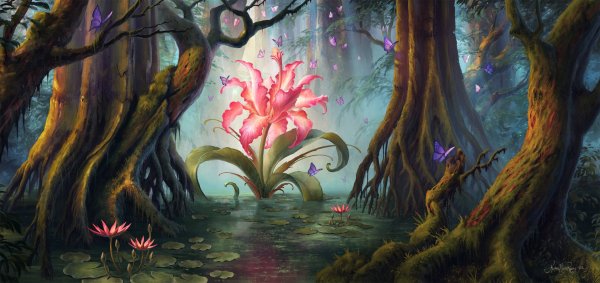 Аленький цветочек заколдованный лес