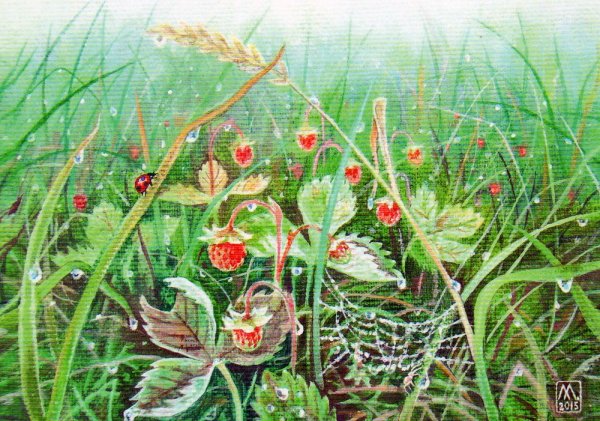 Летняя Земляничная Поляна живопись Шишкин