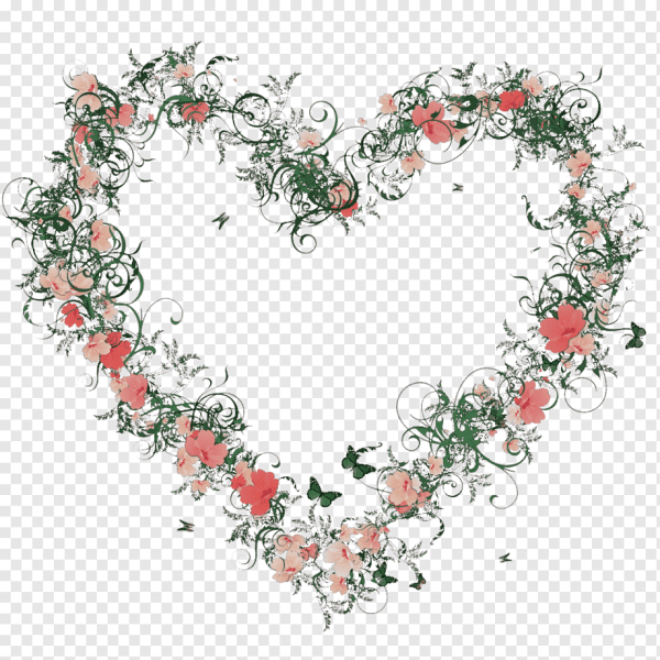 Цветочный венок сердце