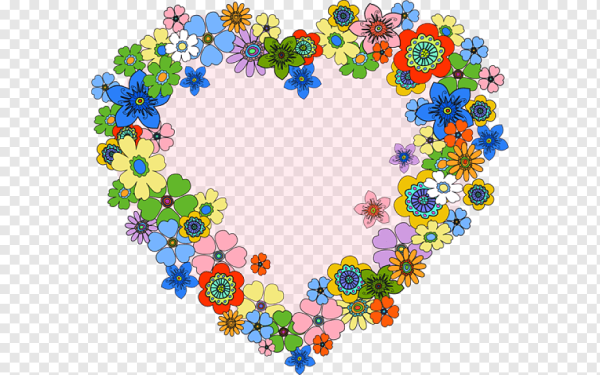 Сердечки цветочки для оформления