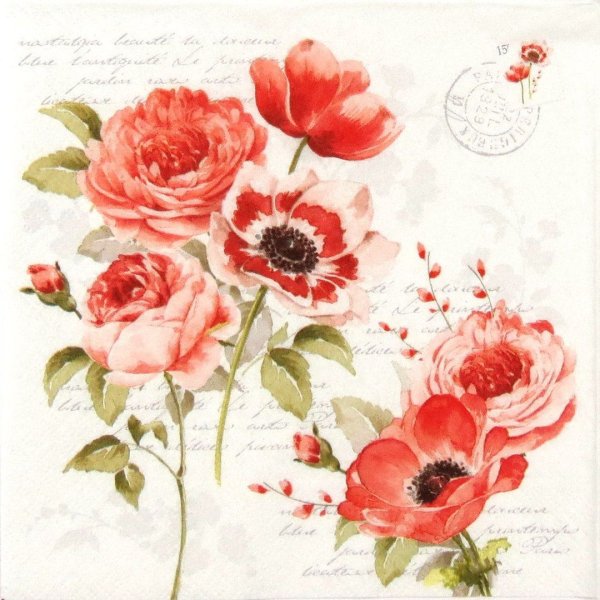 Цветочные мотивы для декупажа