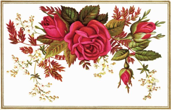 Винтажные цветы схемы