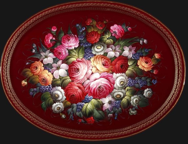 Н. Гончарова – Жостовские изделия