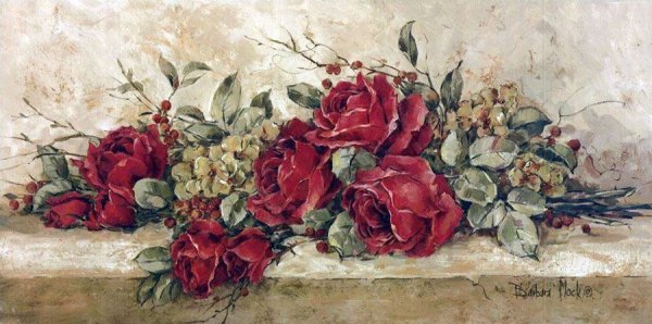 Цветы для декупажа горизонтальные